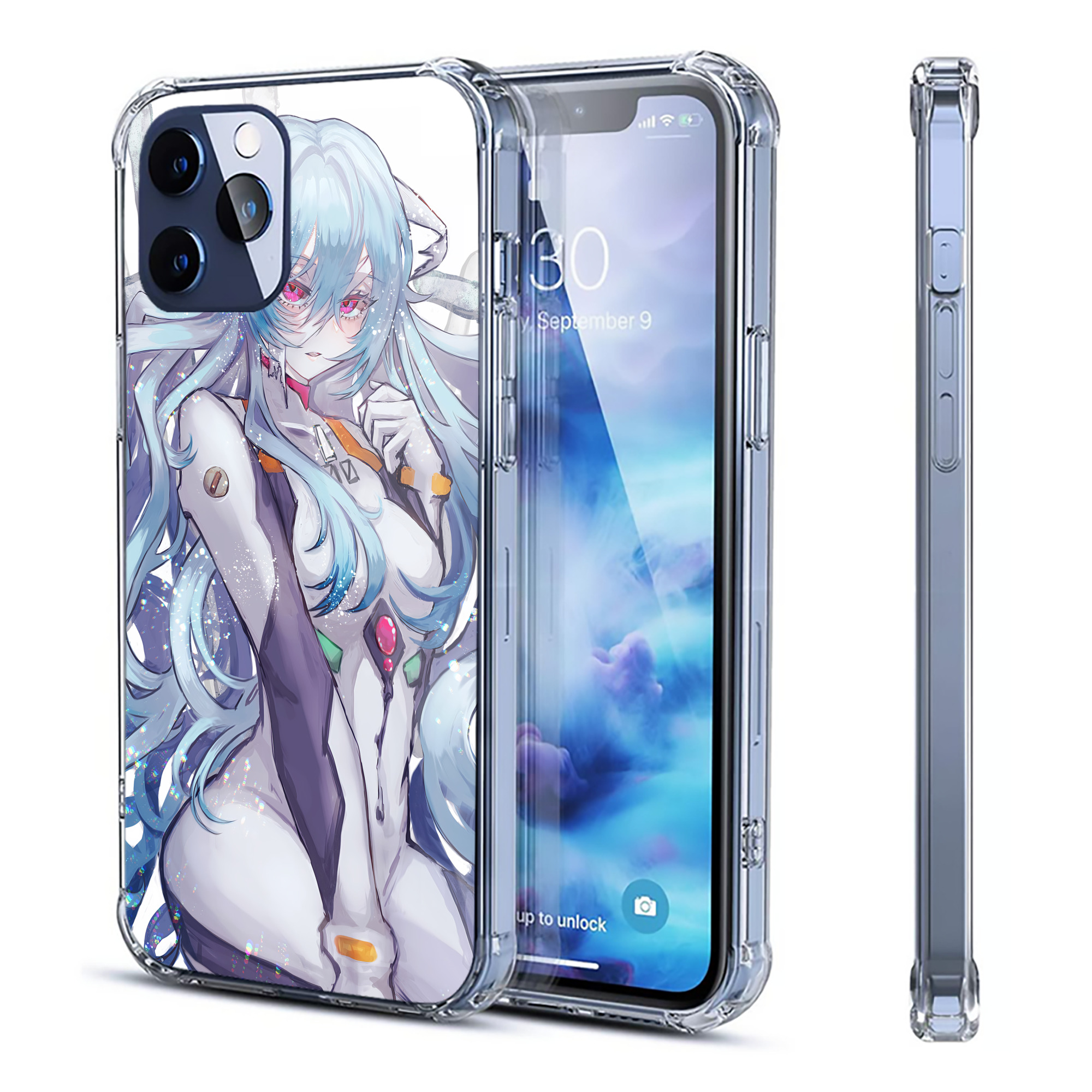 （画像用） EVA 新世紀エヴァンゲリオン 【iPhone 12シリーズ対応】透明スマホケース（クリアソフトケース）